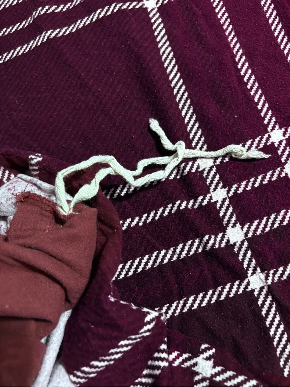 Full/Queen Gap Home Burgundy Duvet Cover Set